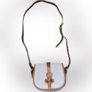 Dooney and Bourke Leather White Pebble vintage Crossbody purse